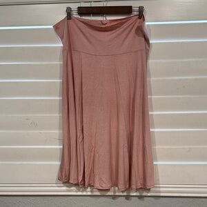 Chic Blush A-Line Skirt